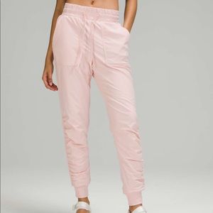 Lululemon Pants Beyond the Studio Lined Joggers High Waist Pink Mist 8